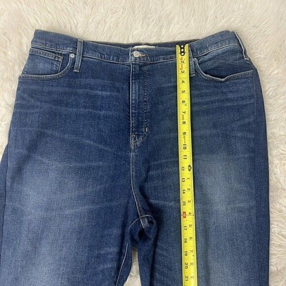 Madewell The Mom Jean Plus Size 37 High Waist Mom Jeans Medium Wash Distressed - Picture 6 of 12